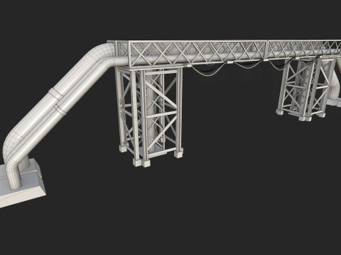 Impianto industriale Modello 3D