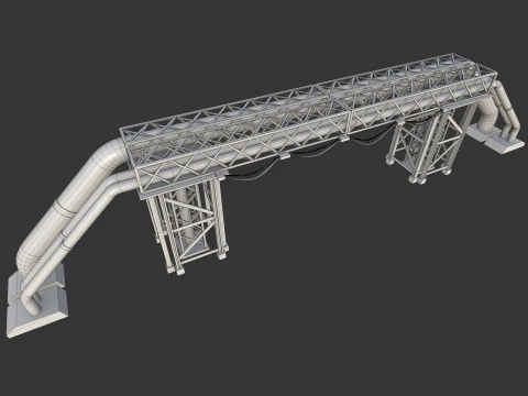 Impianto industriale Modello 3D