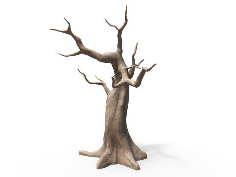 Albero morto e secco Modello 3D