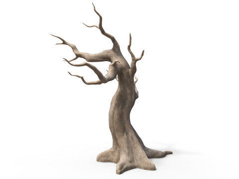 Albero morto e secco Modello 3D