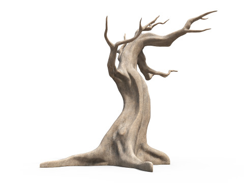 Albero morto e secco Modello 3D