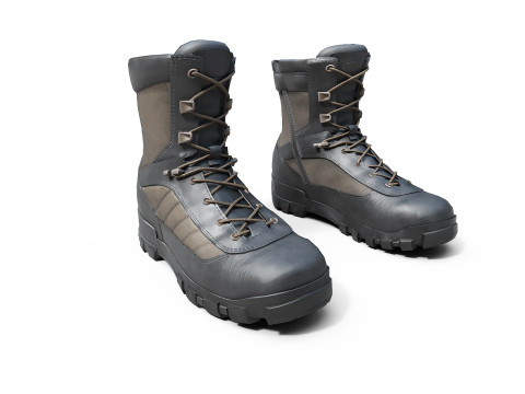 軍用ブーツ 3Dモデル