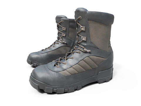 Military boots 3D Model