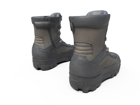 Military boots 3D Model