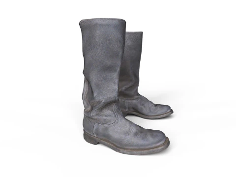 Grandi stivali neri v2 Modello 3D