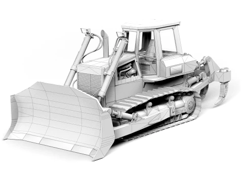 Escavadeira Modelo 3D