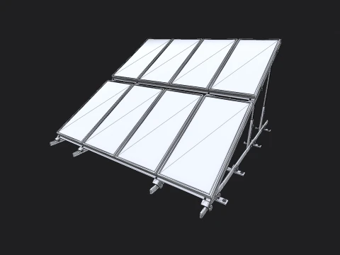 Painel solar Modelo 3D