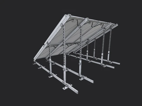 Painel solar Modelo 3D