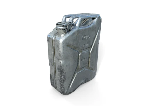 Aluminum jerrycan 3D Model