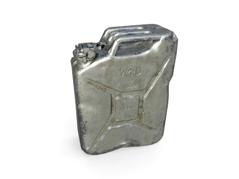 Aluminum jerrycan 3D Model