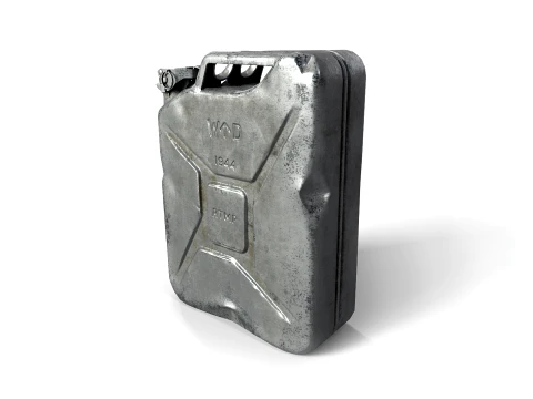 Aluminum jerrycan 3D Model