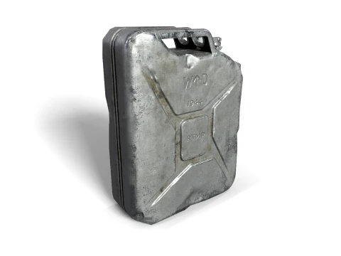 Aluminum jerrycan 3D Model