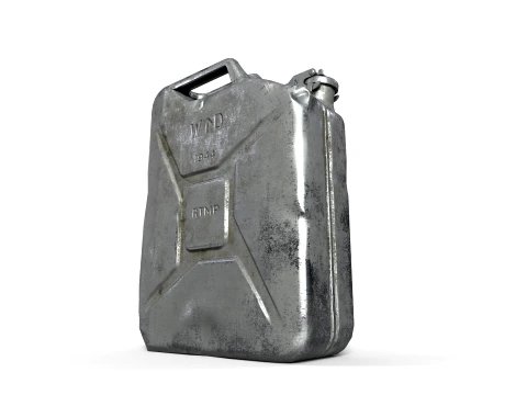 Aluminum jerrycan 3D Model