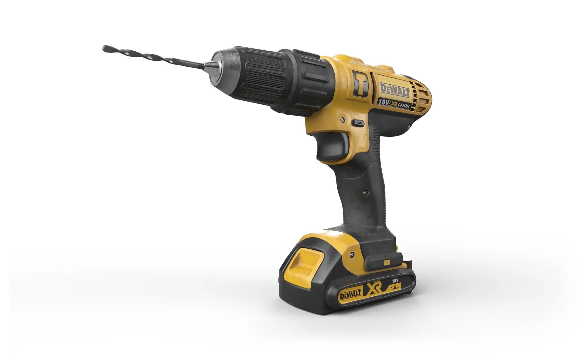 Furadeira sem fio Modelo 3D .c4d .max .obj .3ds .fbx .stl .blend