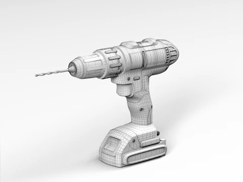Furadeira sem fio Modelo 3D