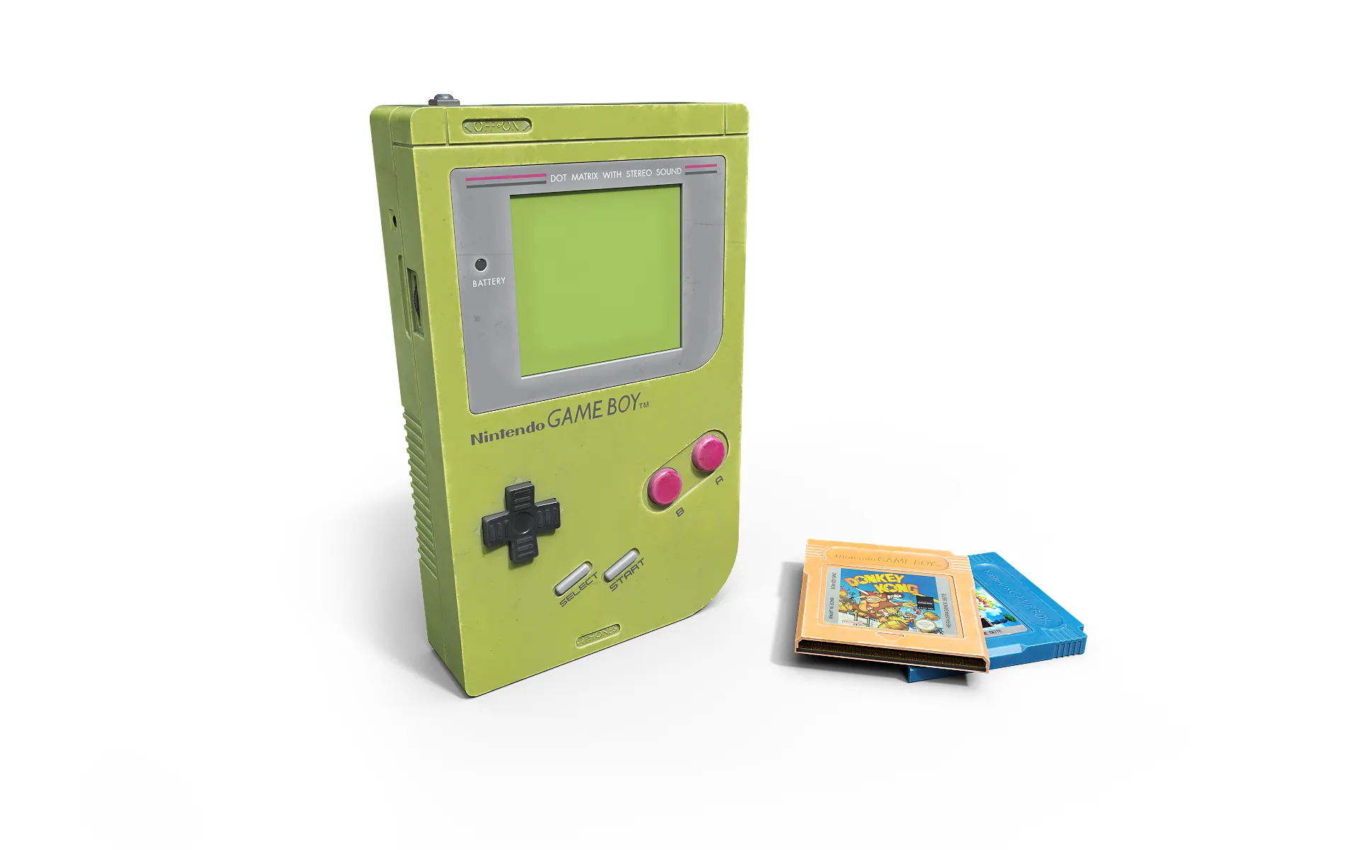 Nintendo Game Boy Classic 3D Model .c4d .max .obj .3ds .fbx .stl .blend 