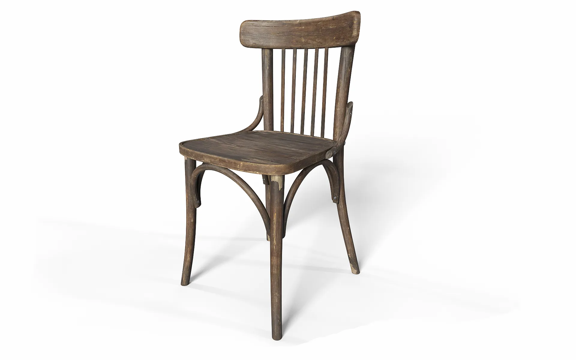 Old Chair 3D Model .c4d .max .obj .3ds .fbx .stl .blend 