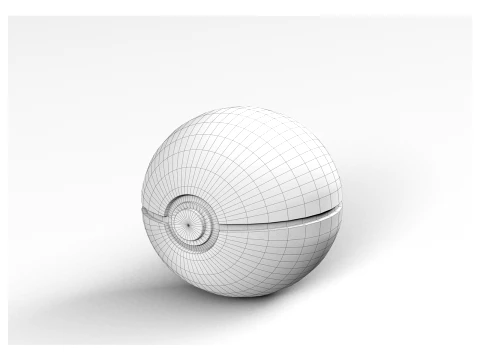 Pokeball 3D Model