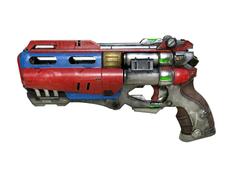 Pistola de fic&ccedil;&atilde;o cient&iacute;fica Modelo 3D