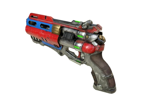 Pistola de fic&ccedil;&atilde;o cient&iacute;fica Modelo 3D
