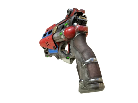 Pistola de fic&ccedil;&atilde;o cient&iacute;fica Modelo 3D