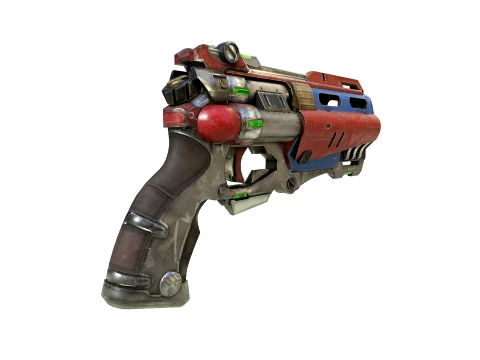Pistola de fic&ccedil;&atilde;o cient&iacute;fica Modelo 3D