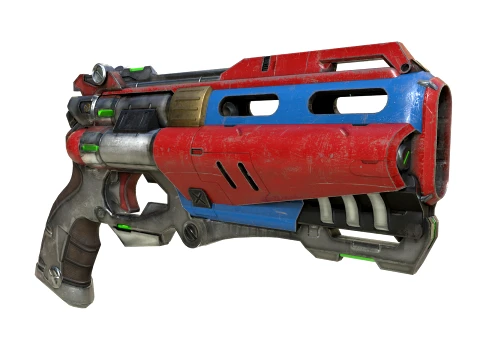 Pistola de fic&ccedil;&atilde;o cient&iacute;fica Modelo 3D