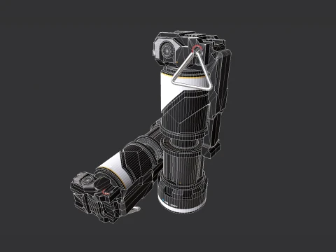Granada de fic&ccedil;&atilde;o cient&iacute;fica Modelo 3D