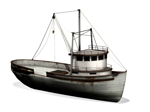 Boat fishing 3D Model