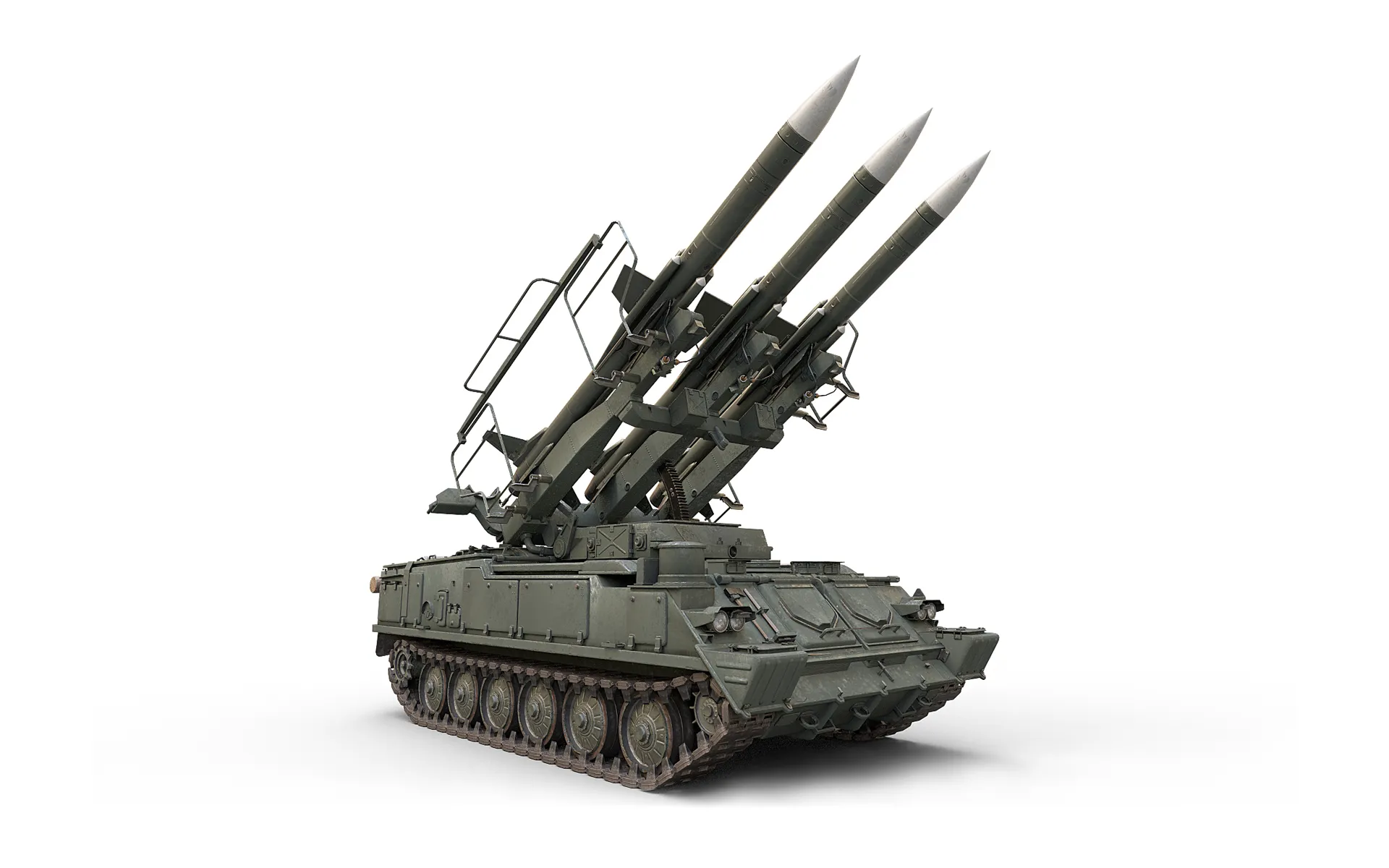 Kub SA-6 3D Model .c4d .max .obj .3ds .fbx .stl .blend 