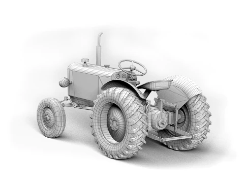 Farm Traktor 3D Model