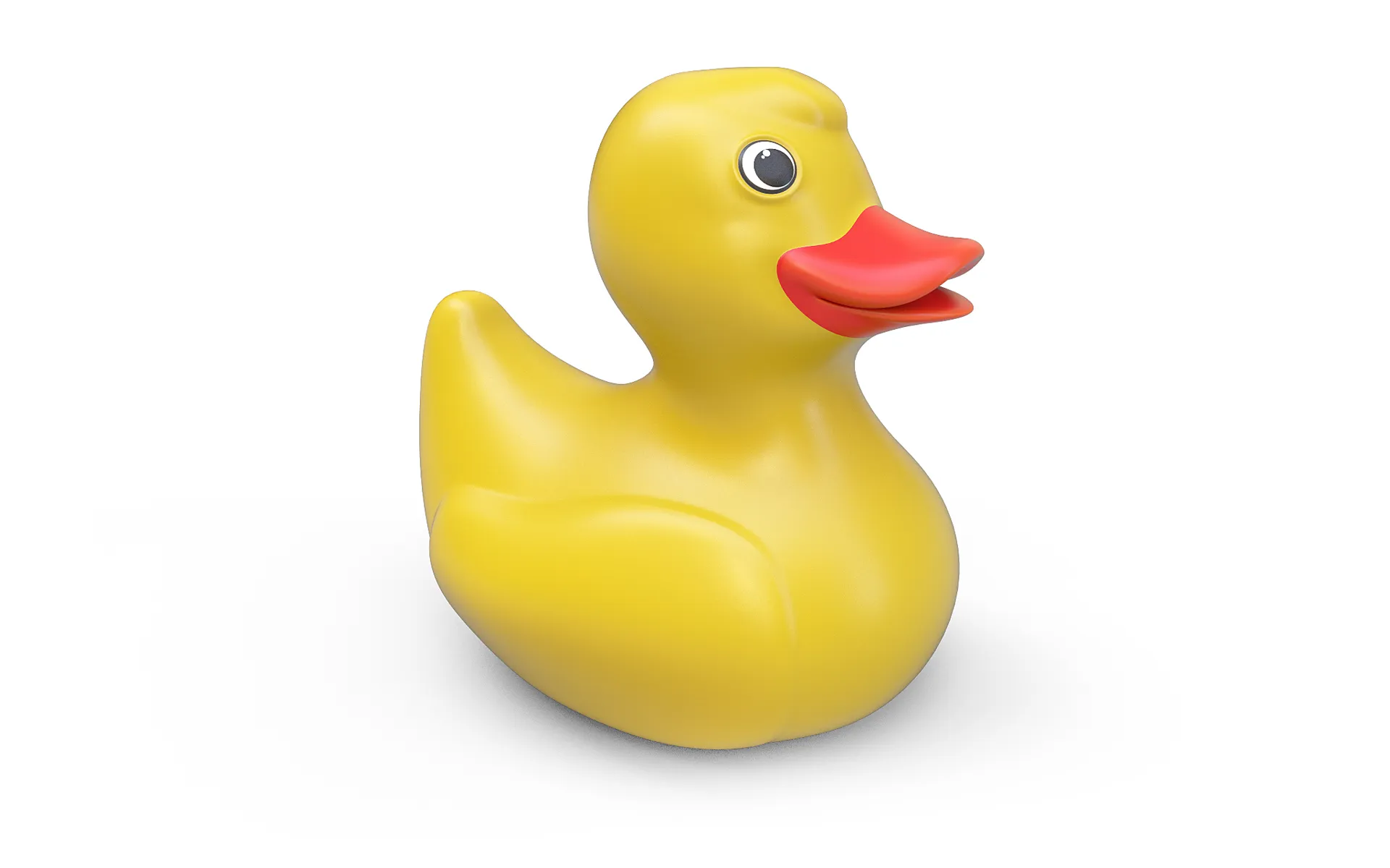 Toy rubber duck 3D Model .c4d .max .obj .3ds .fbx .stl .blend