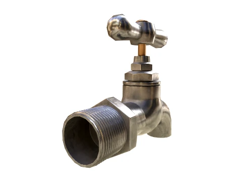 Water tap metal 3D Model