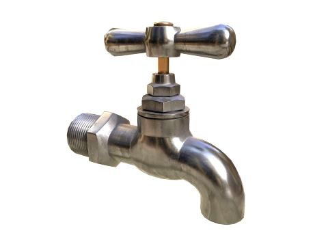 Water tap metal 3D Model