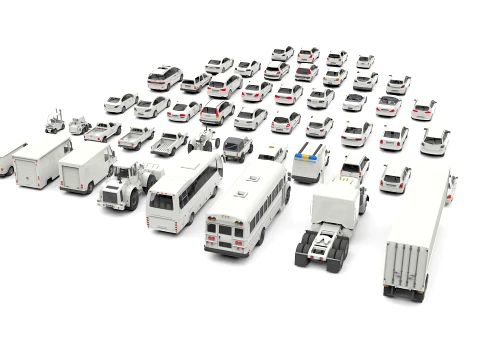 Complete Vehicle Pack 50 cars 3D Model
