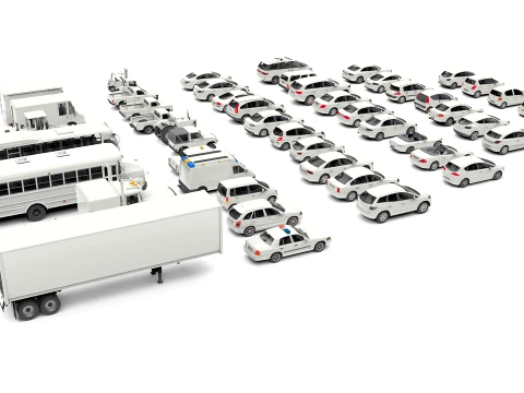 Complete Vehicle Pack 50 cars 3D Model