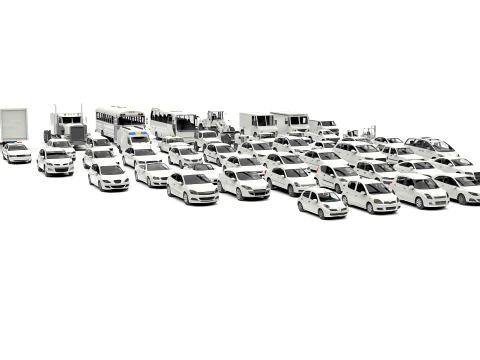 Complete Vehicle Pack 50 cars 3D Model