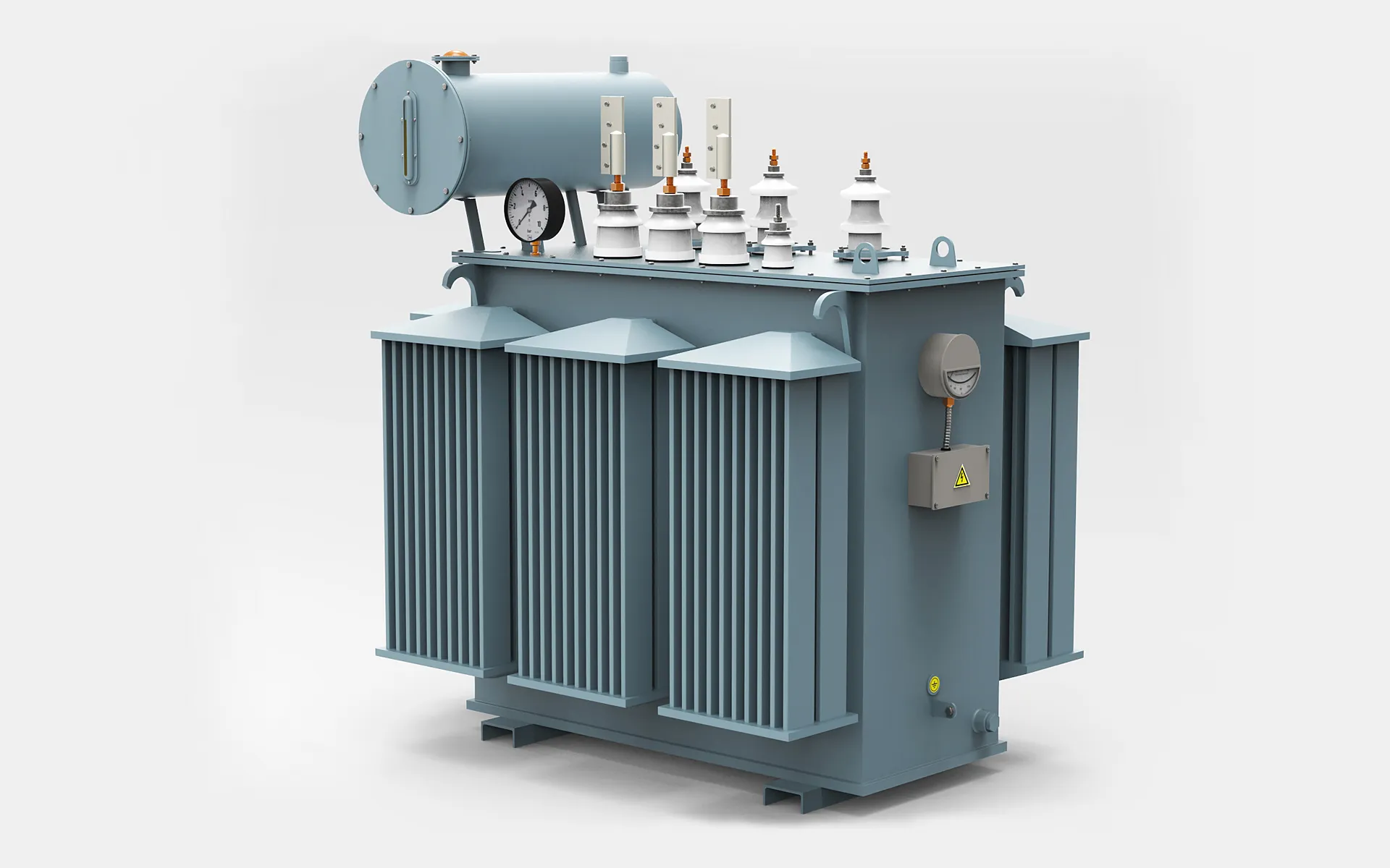 Oil Power Transformer 3D Model .c4d .max .obj .3ds .fbx .stl .blend 