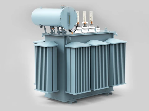 Oil Power Transformer 3D Model