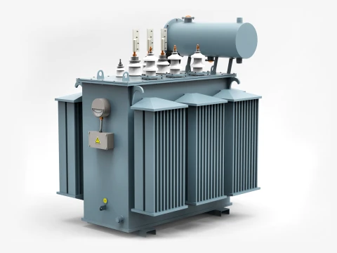 Oil Power Transformer 3D Model
