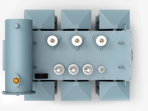 Oil Power Transformer 3D Model