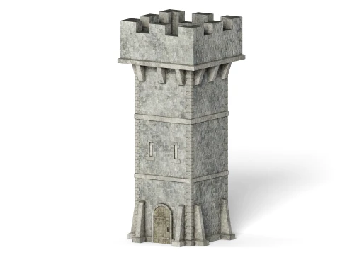 Old Watch Tower 3D Model