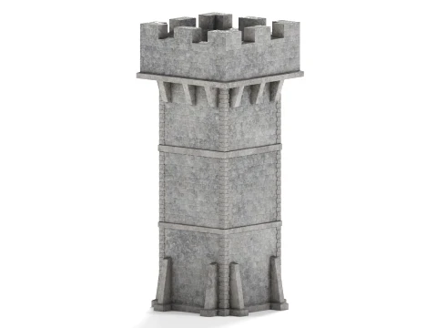 Old Watch Tower 3D Model