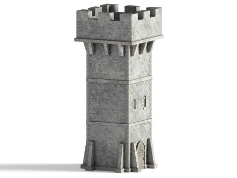 Old Watch Tower 3D Model