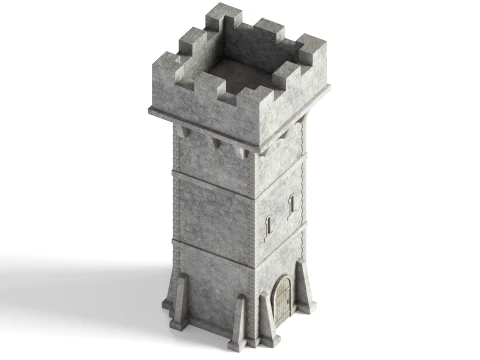 Old Watch Tower 3D Model