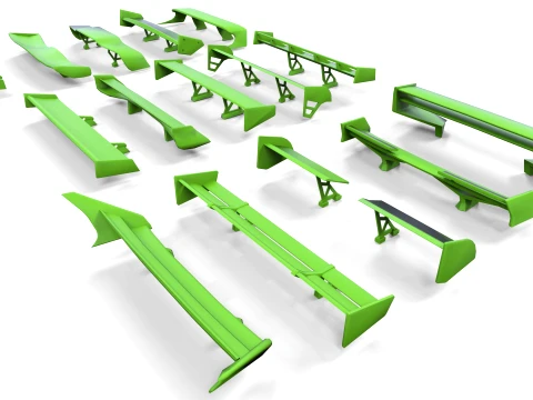 Spoilers Pack 3D Model