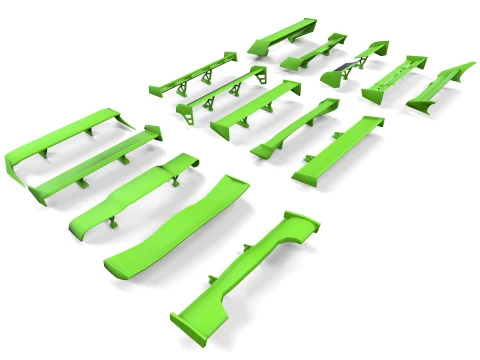 Spoilers Pack 3D Model