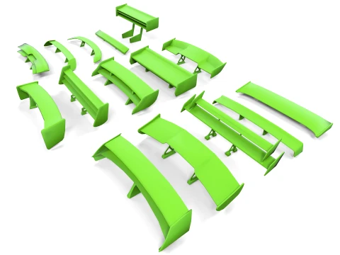 Spoilers Pack 3D Model