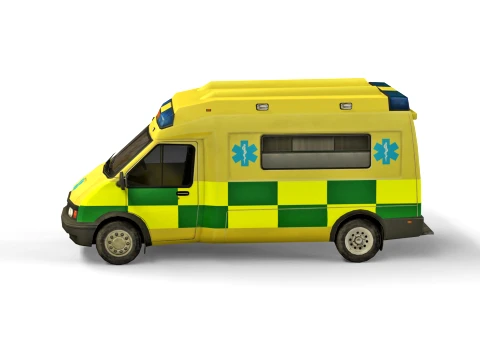 Medical car 3D Model