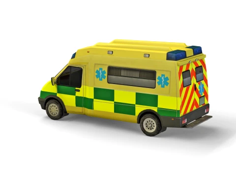 Medical car 3D Model